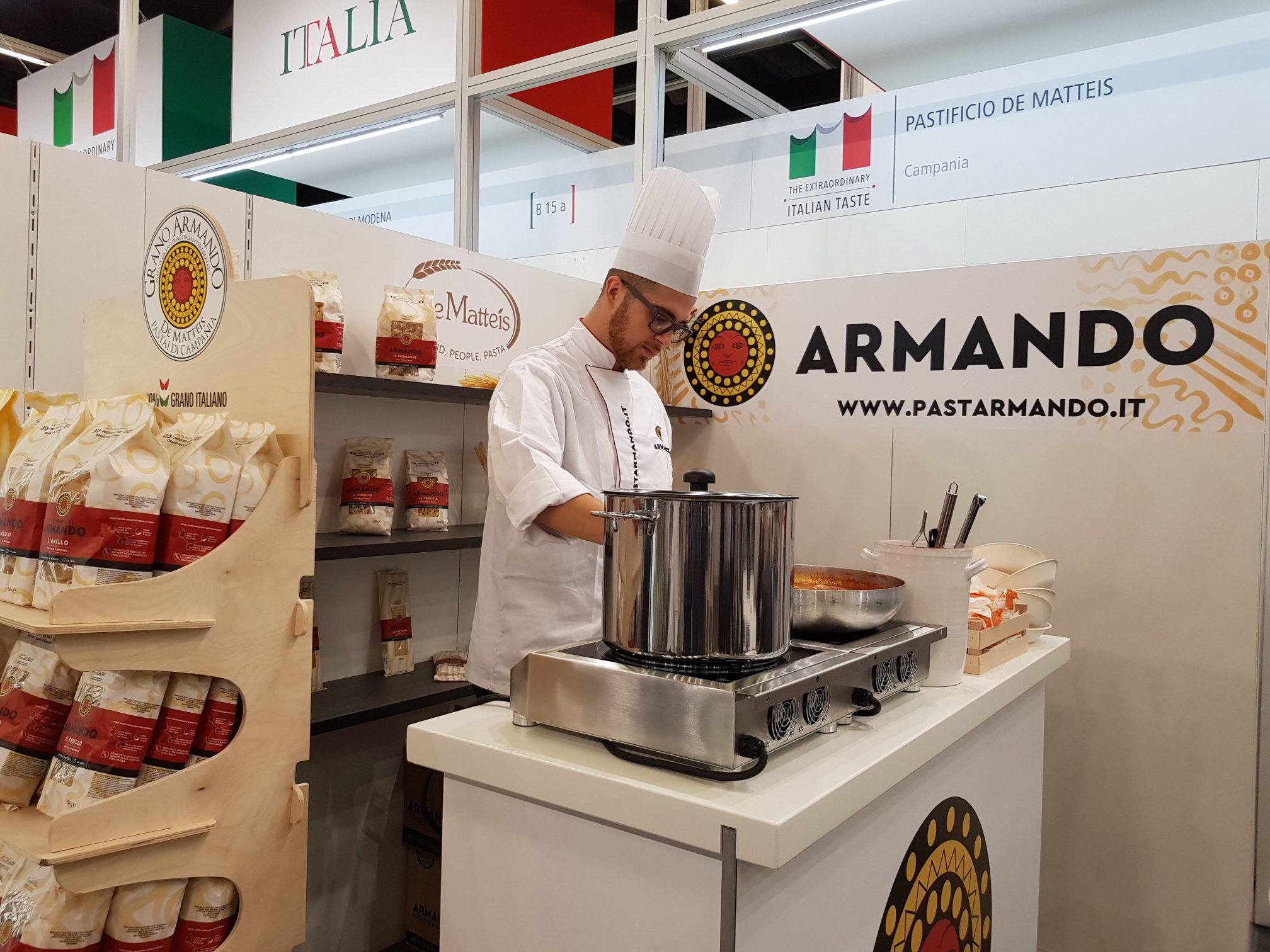 Great success for the pasta manufacturer De Matteis at Anuga exhibition 2017