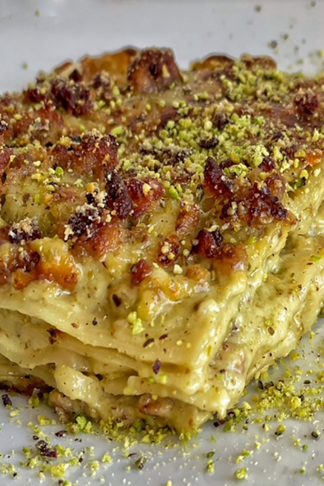 Lasagne di carnevale al pistacchio