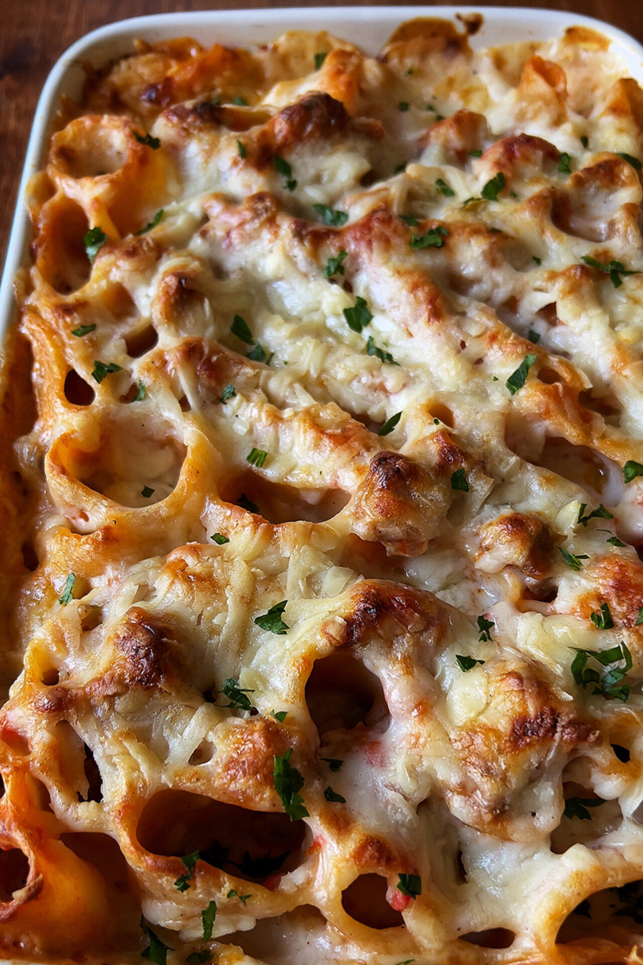 Paccheri al forno ‘in piedi’