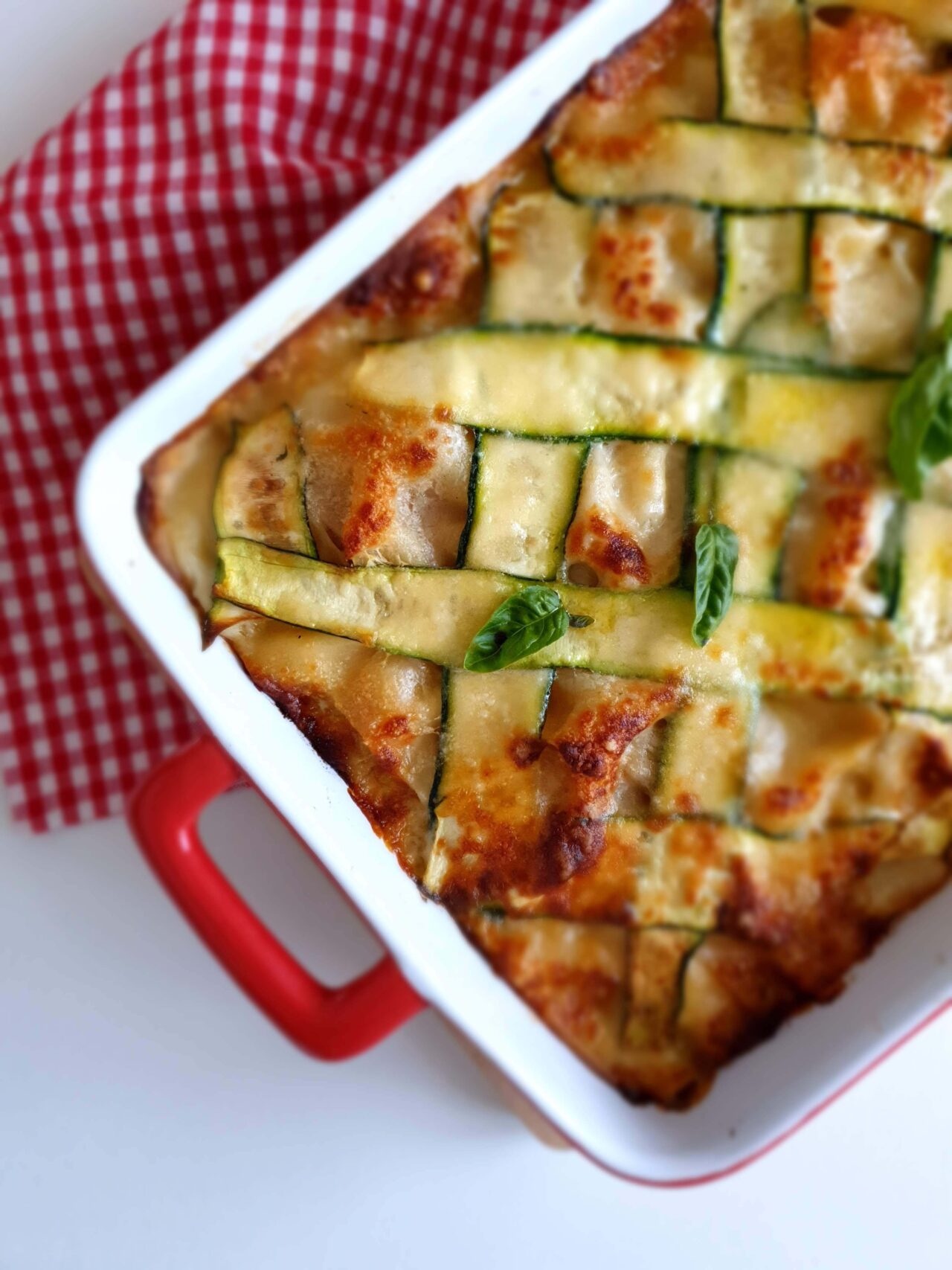 Weiße Zucchini-Lasagne