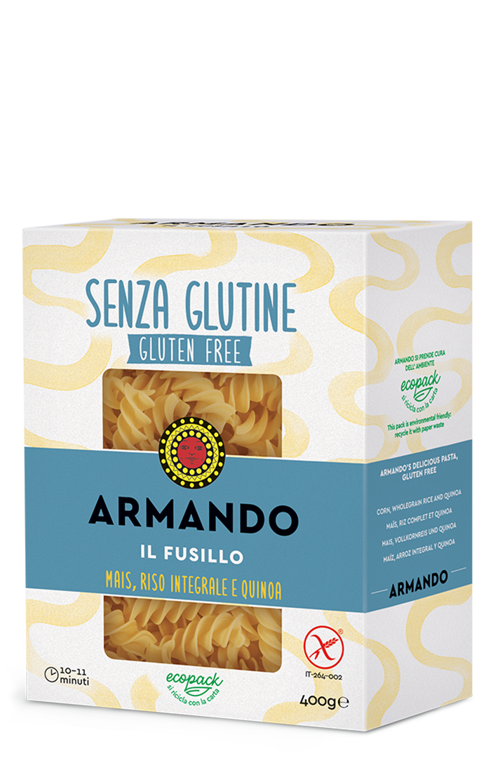 Pasta Armando - I Legumi di Armando - Il Fusillo Multilegumi - Pacco da 250  gr - Pasta Armando 