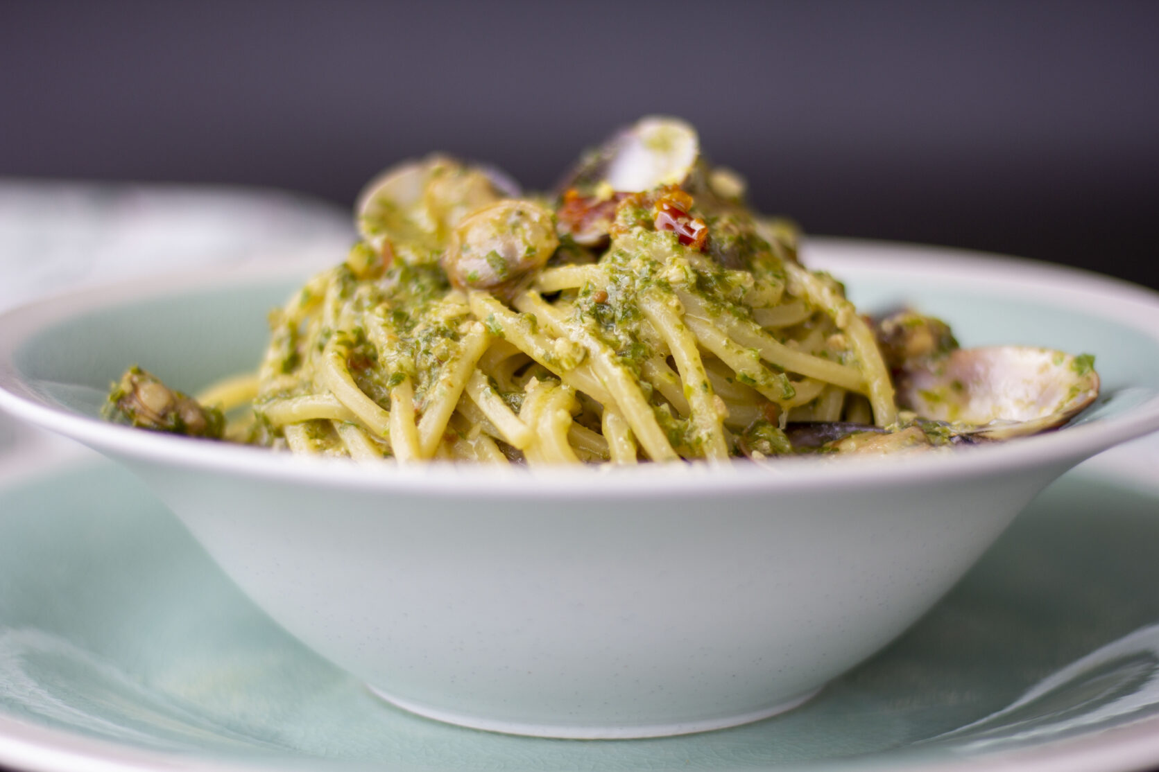 Chitarra Pasta Rezept Armando Sellerie-Pesto Muscheln Kucinadikiara2