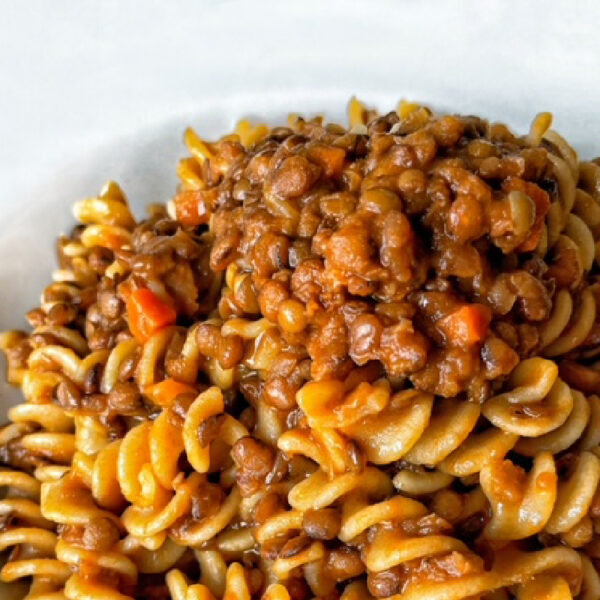 Fusilli al ragù di lenticchie