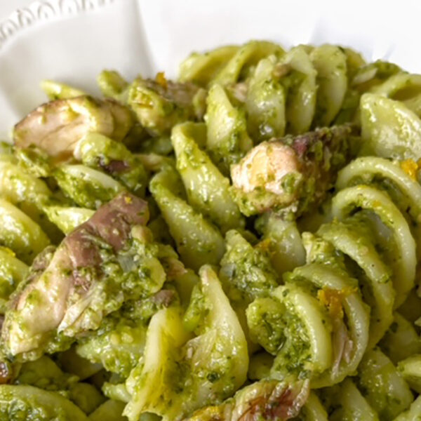 Fusilloni al pesto di basilico