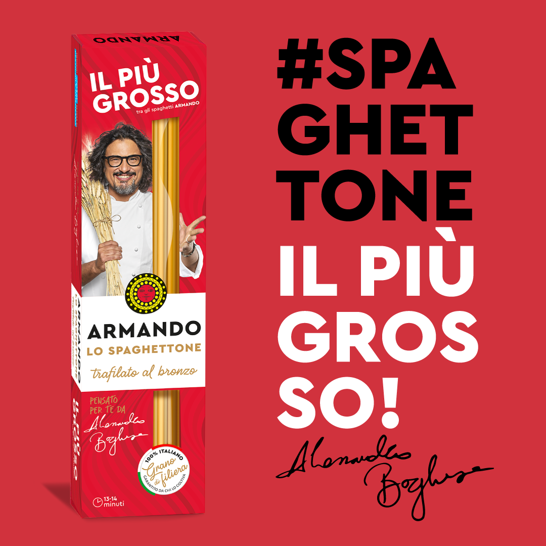 È arrivata una grossa novità: lo Spaghettone Armando ideato in collaborazione con Chef Alessandro Borghese